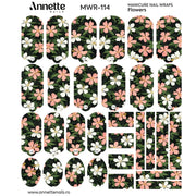 Nail Wraps Manichiura Flowers 114 Annette Nails MWR-114