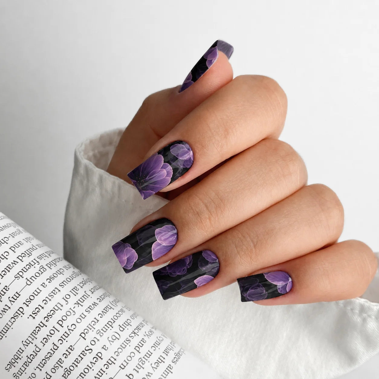 Nail Wraps Manichiura Flowers 115 Annette Nails MWR-115