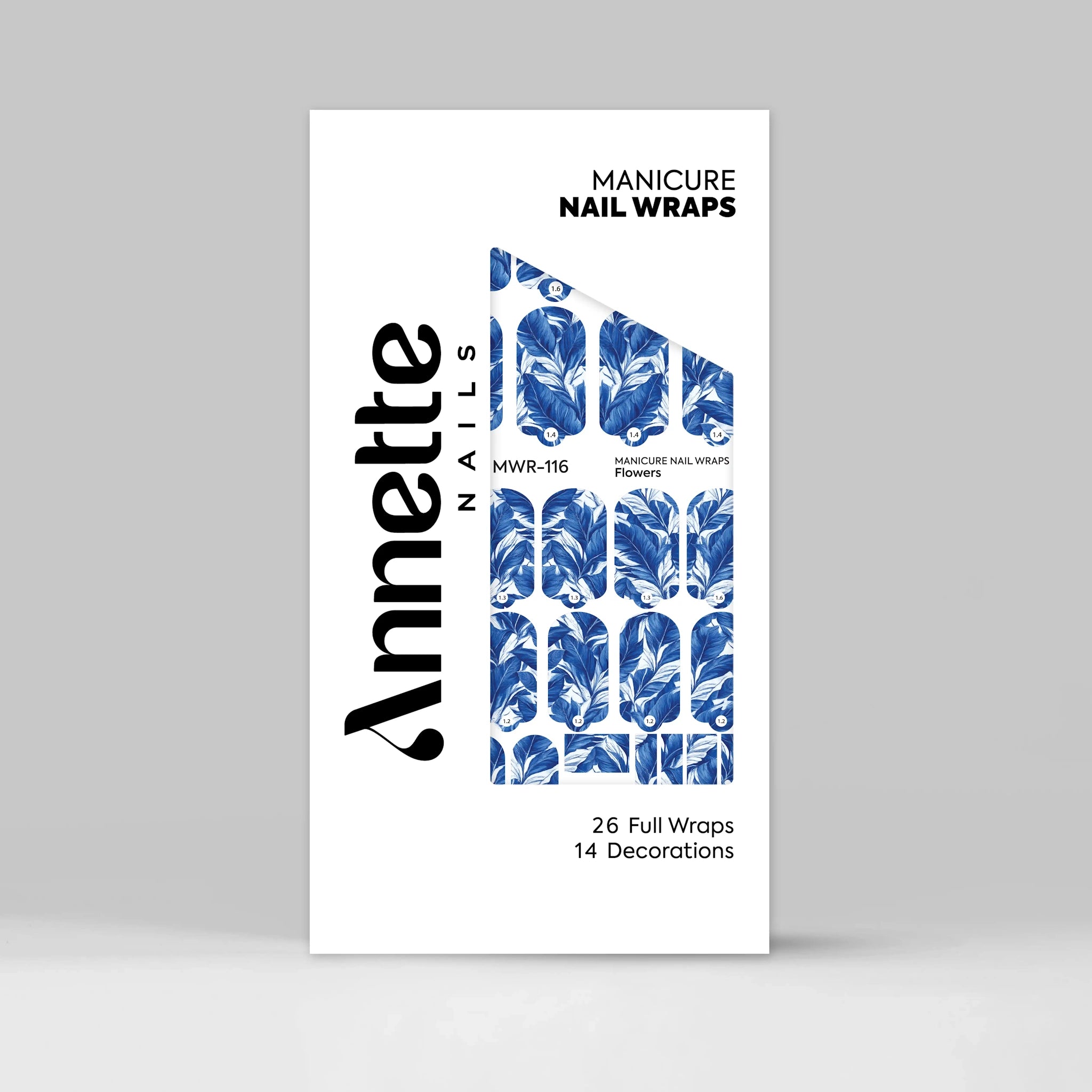 Nail Wraps Manichiura Flowers 116 Annette Nails MWR-116
