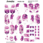 Nail Wraps Manichiura Flowers 118 Annette Nails MWR-118