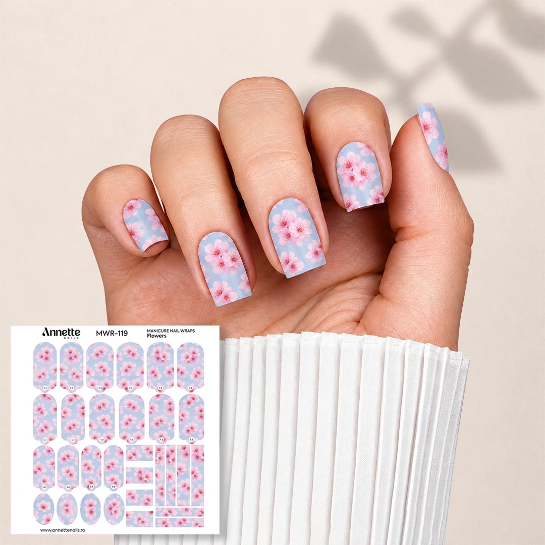 Nail Wraps Manichiura Flowers 119 Annette Nails MWR-119