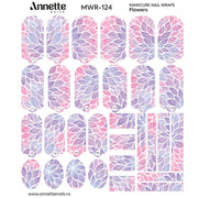 Nail Wraps Manichiura Flowers 124 Annette Nails MWR-124