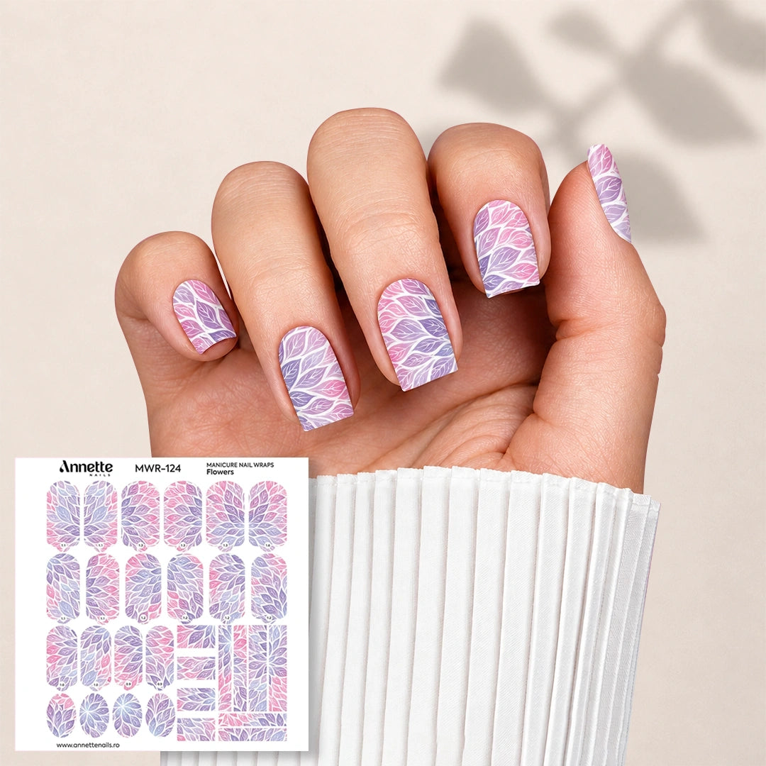 Nail Wraps Manichiura Flowers 124 Annette Nails MWR-124