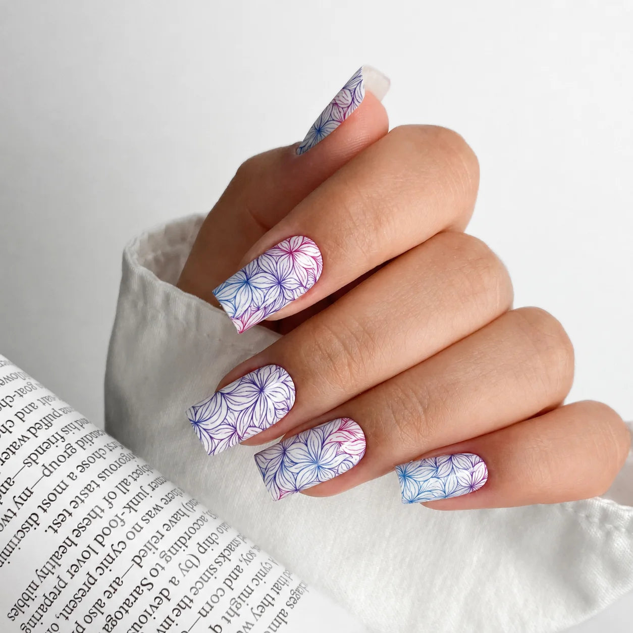 Nail Wraps Manichiura Flowers 126 Annette Nails MWR-126