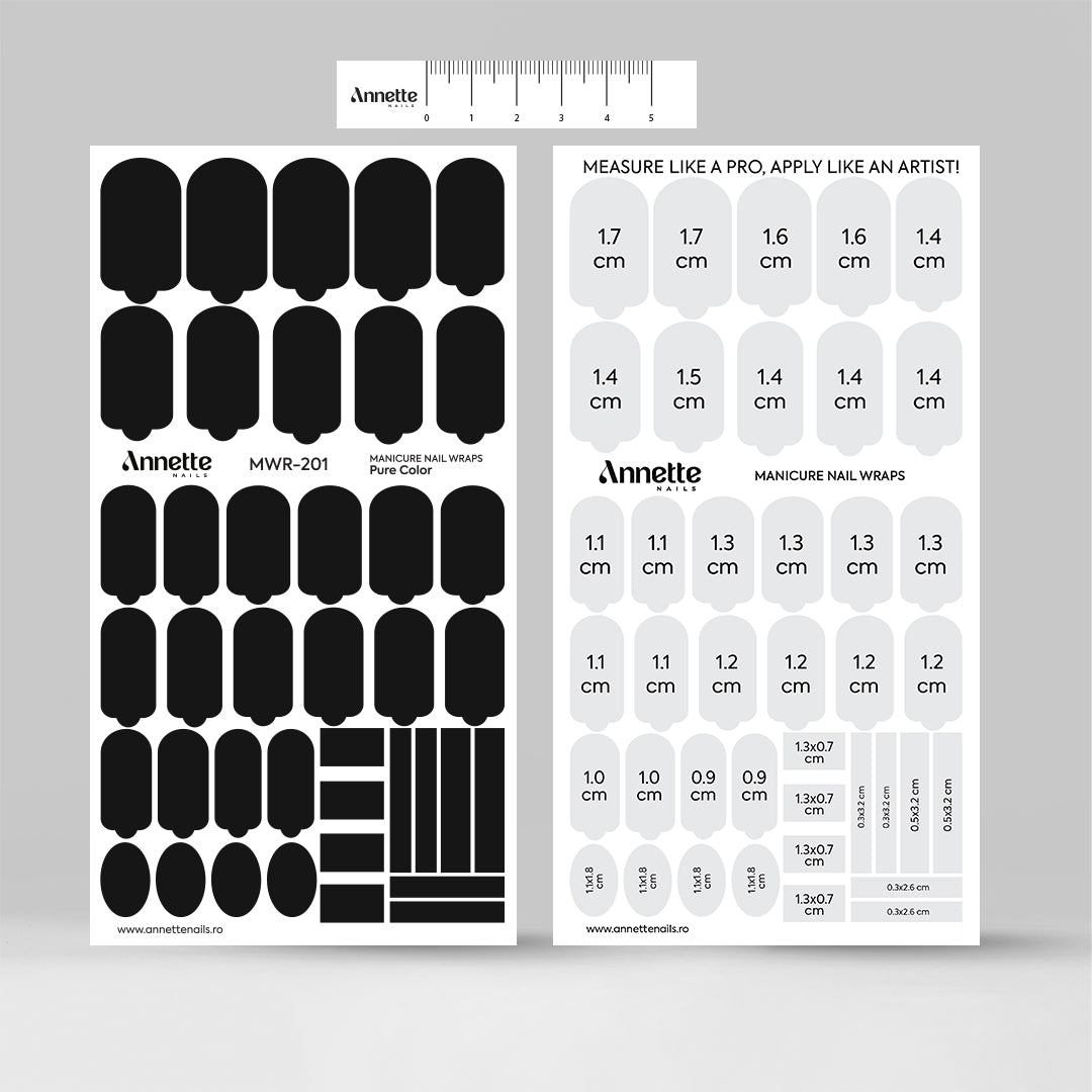 Nail Wraps Manichiura Pure Color 201 Annette Nails MWR-201
