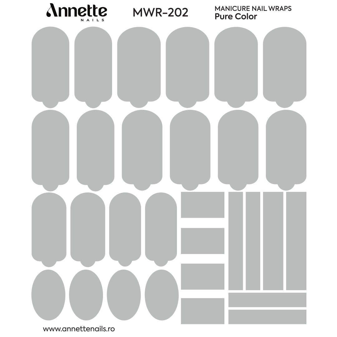 Nail Wraps Manichiura Pure Color 202 Annette Nails MWR-202