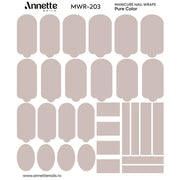 Nail Wraps Manichiura Pure Color 203 Annette Nails MWR-203