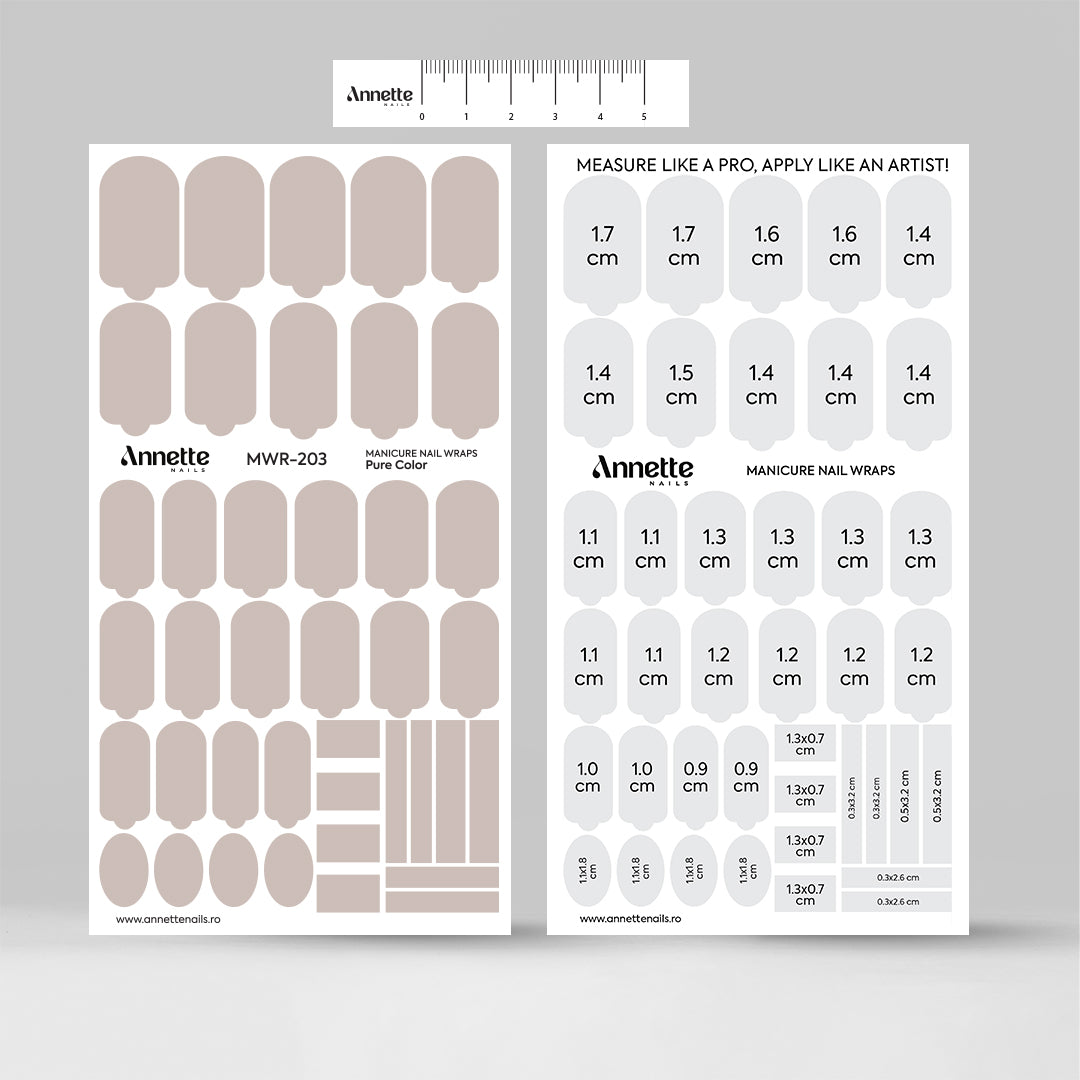 Nail Wraps Manichiura Pure Color 203 Annette Nails MWR-203
