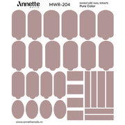 Nail Wraps Manichiura Pure Color 204 Annette Nails MWR-204