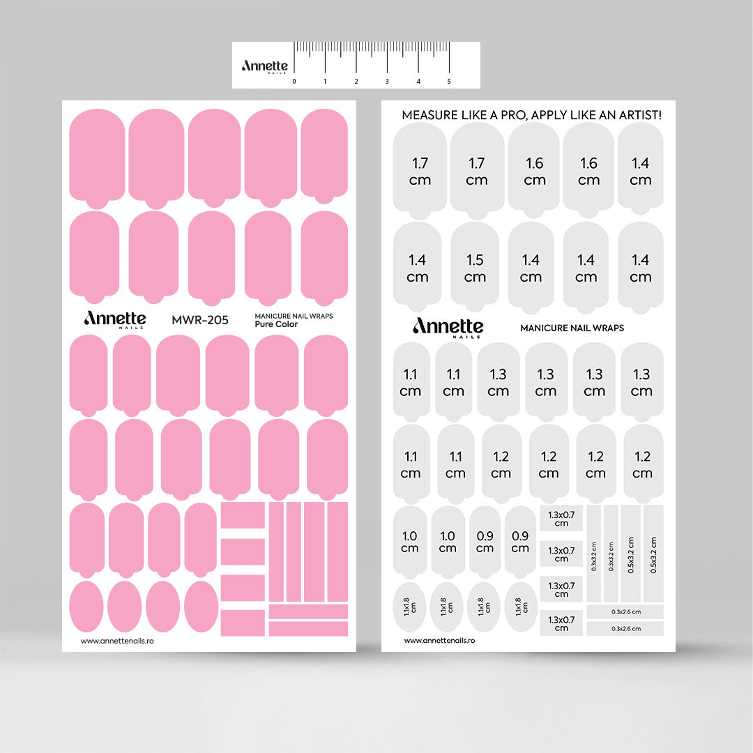 Nail Wraps Manichiura Pure Color 205 Annette Nails MWR-205