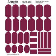 Nail Wraps Manichiura Pure Color 206 Annette Nails MWR-206