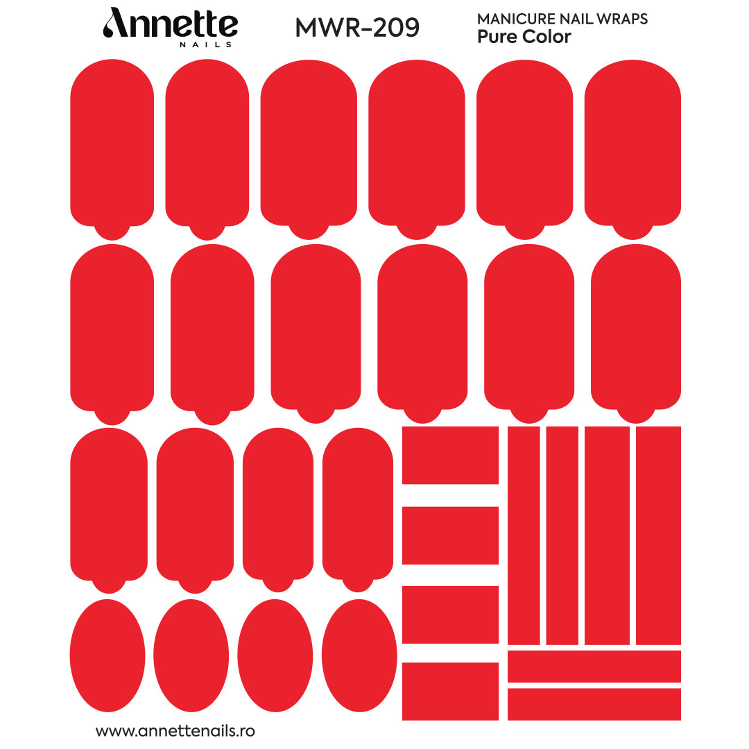 Nail Wraps Manichiura Pure Color 209 Annette Nails MWR-209