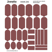 Nail Wraps Manichiura Pure Color 210 Annette Nails MWR-210