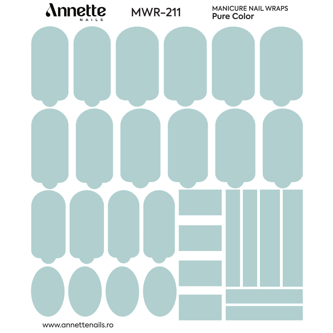 Nail Wraps Manichiura Pure Color 211 Annette Nails MWR-211