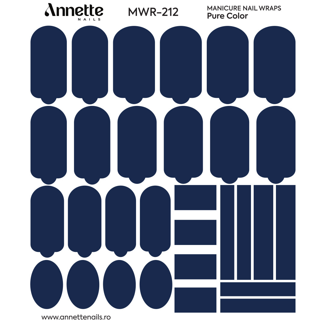 Nail Wraps Manichiura Pure Color 212 Annette Nails MWR-212