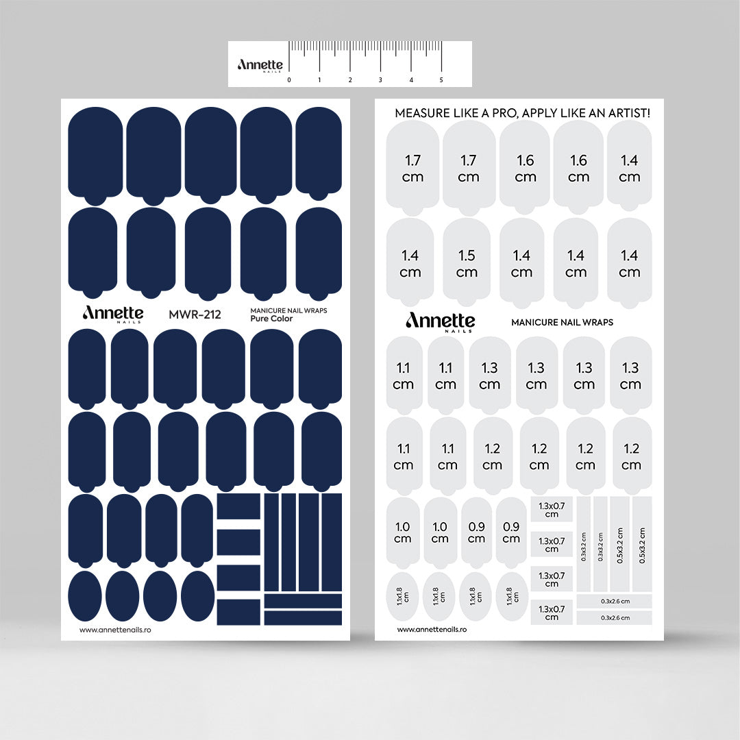 Nail Wraps Manichiura Pure Color 212 Annette Nails MWR-212