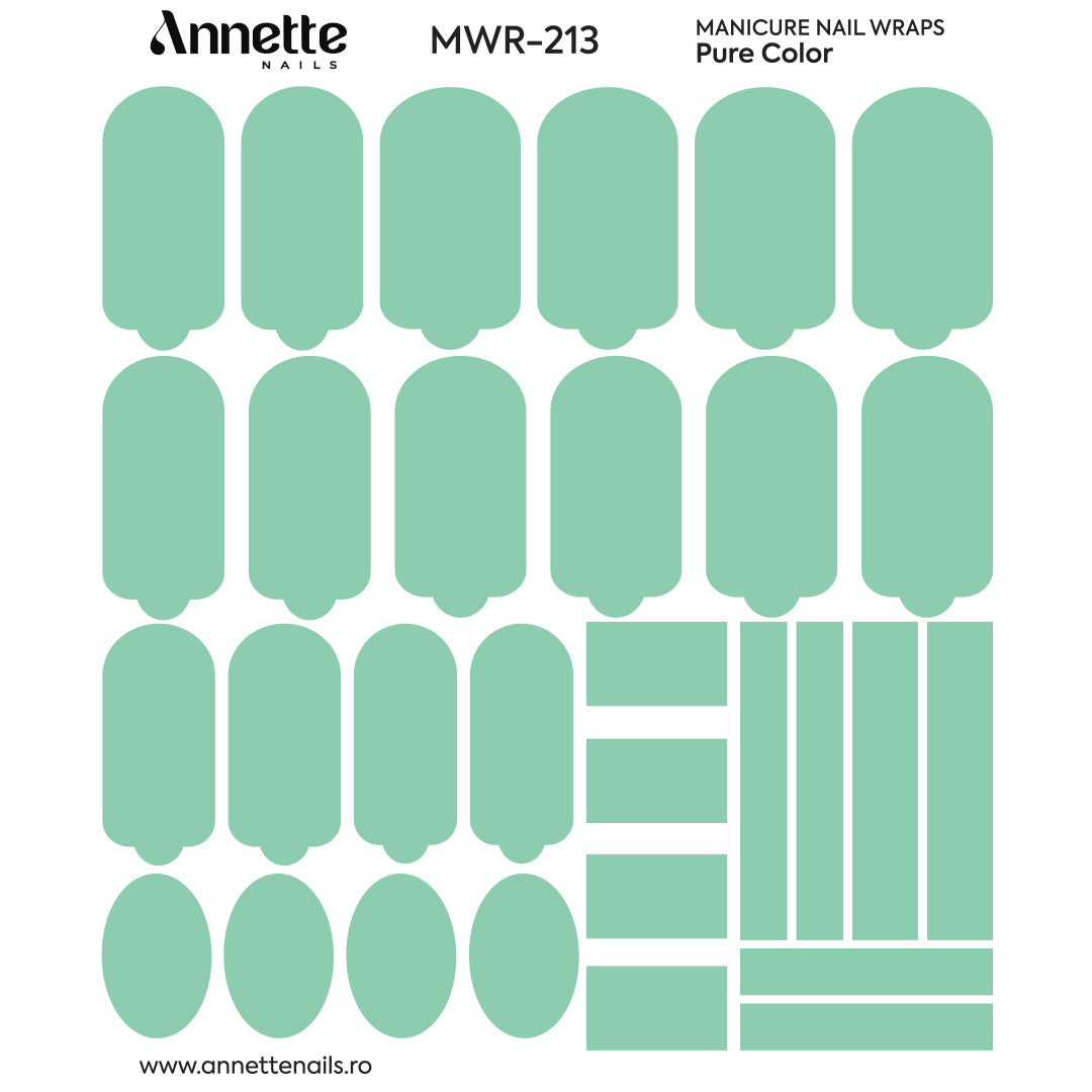 Nail Wraps Manichiura Pure Color 213 Annette Nails MWR-213