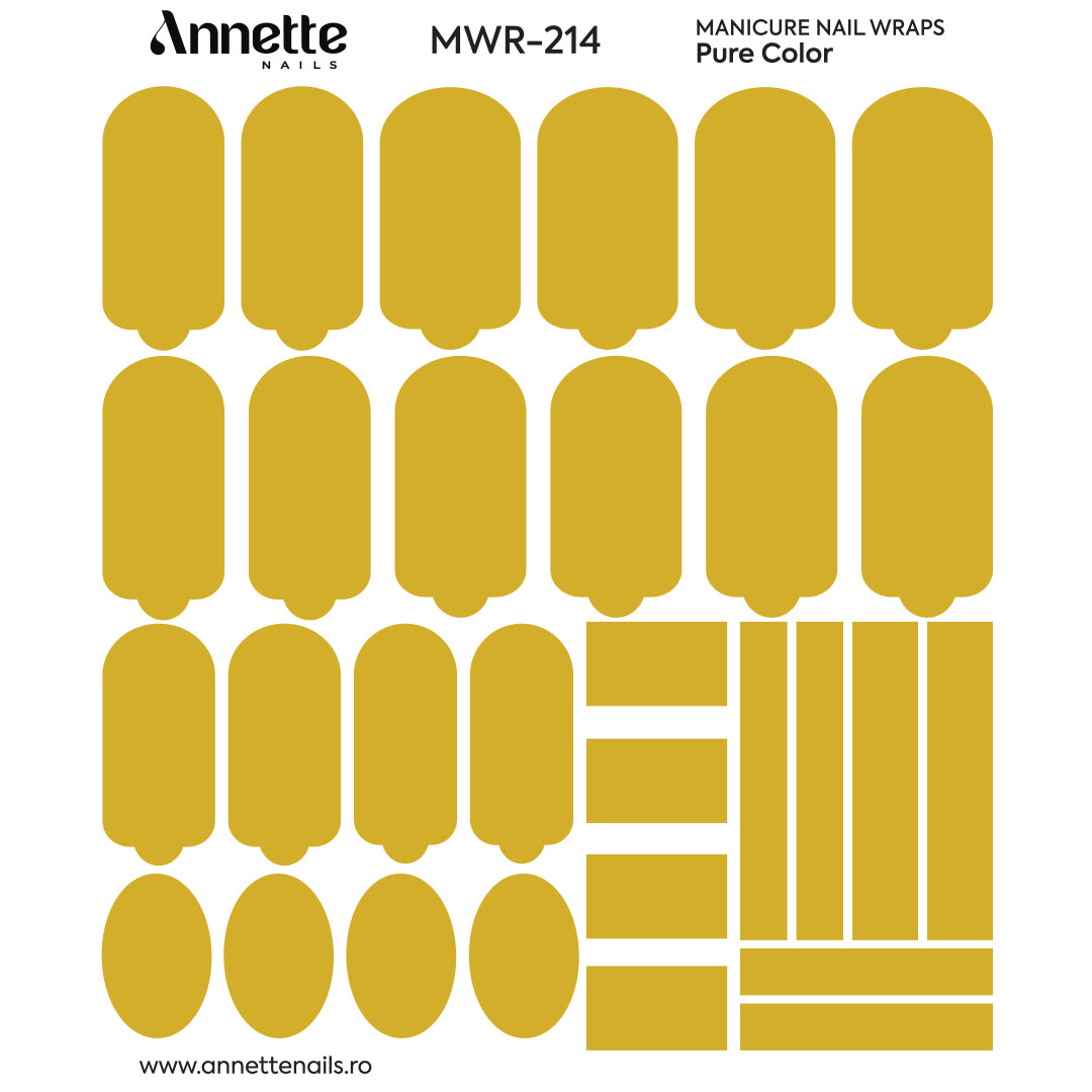 Nail Wraps Manichiura Pure Color 214 Annette Nails MWR-214