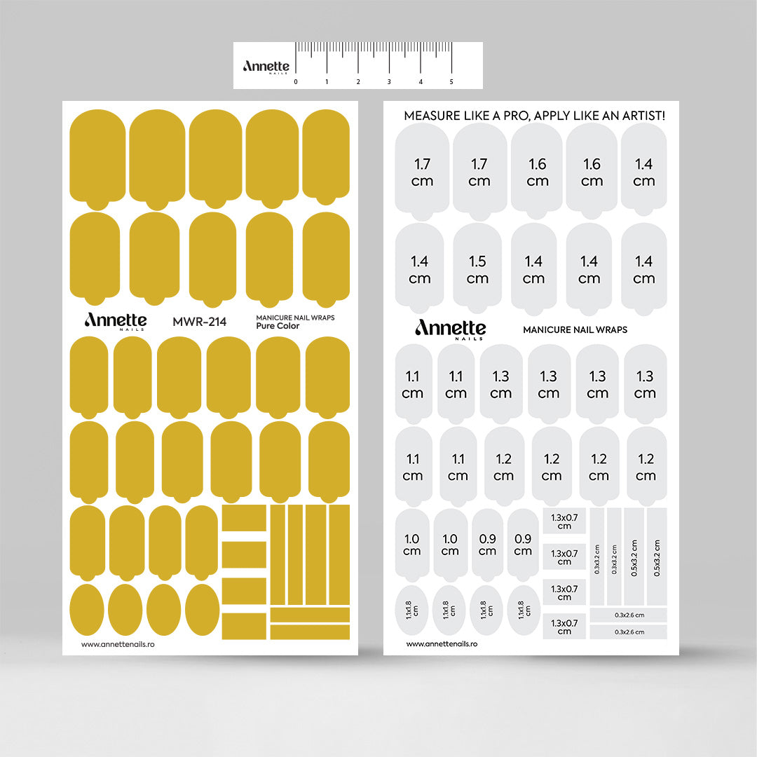 Nail Wraps Manichiura Pure Color 214 Annette Nails MWR-214