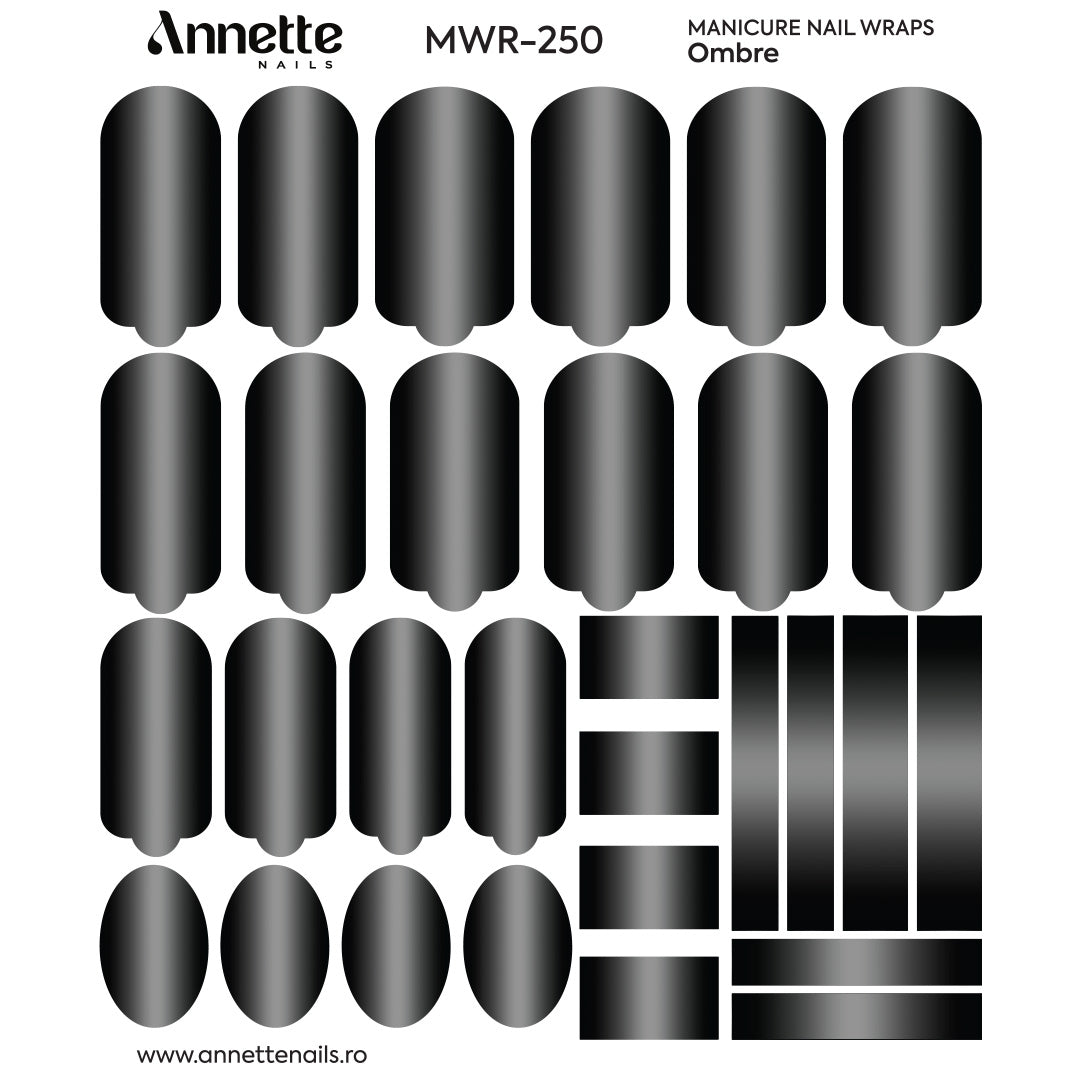Nail Wraps Manichiura Ombre 250 Annette Nails MWR-250