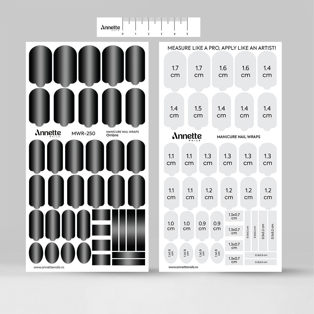 Nail Wraps Manichiura Ombre 250 Annette Nails MWR-250