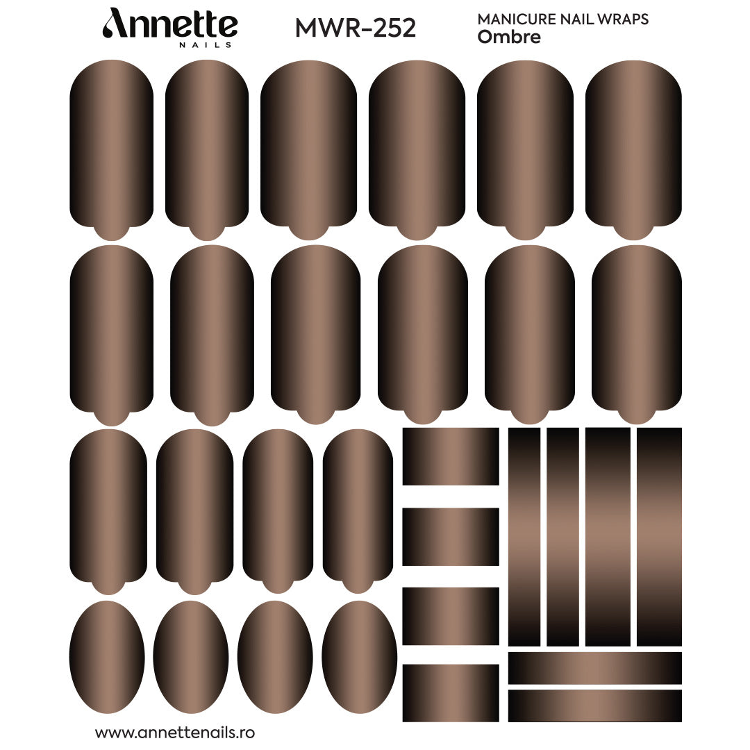 Nail Wraps Manichiura Ombre 252 Annette Nails MWR-252