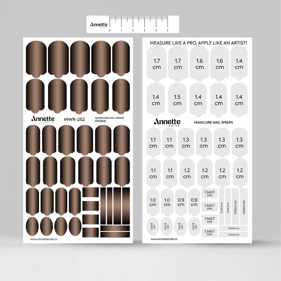 Nail Wraps Manichiura Ombre 252 Annette Nails MWR-252