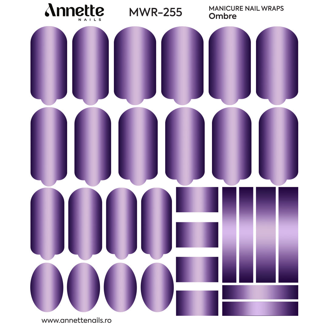 Nail Wraps Manichiura Ombre 255 Annette Nails MWR-255