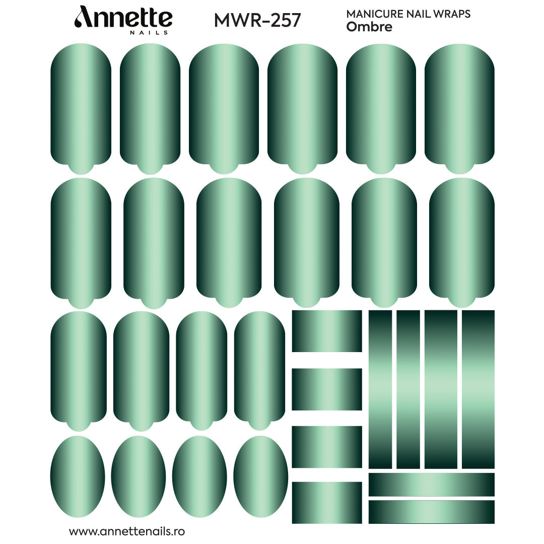 Nail Wraps Manichiura Ombre 257 Annette Nails MWR-257