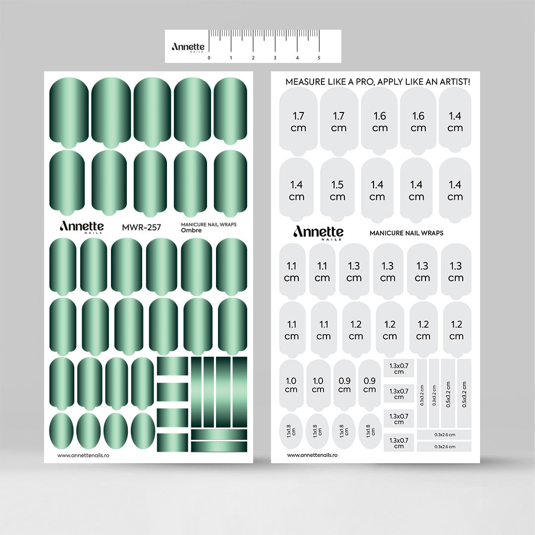 Nail Wraps Manichiura Ombre 257 Annette Nails MWR-257