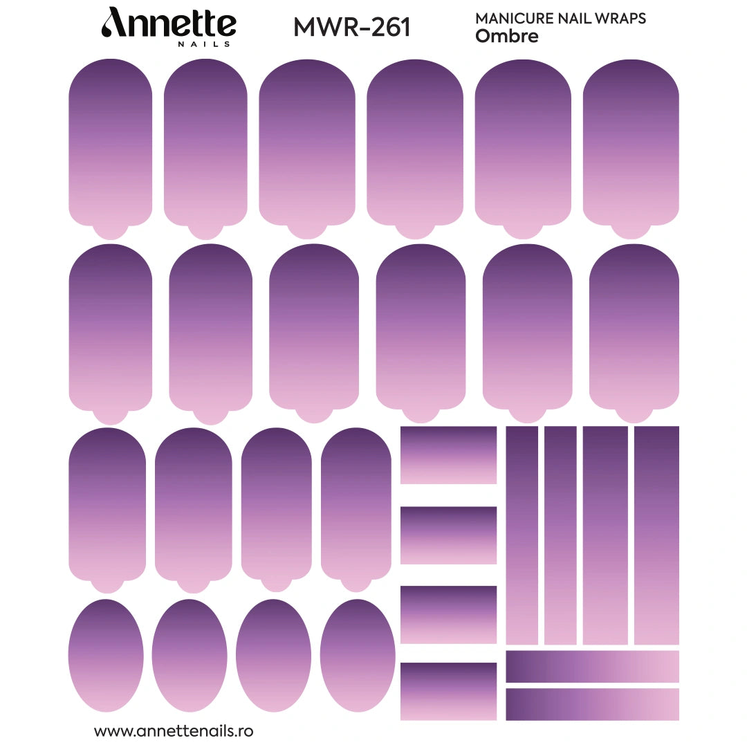 Nail Wraps Manichiura Ombre 261 Annette Nails MWR-261