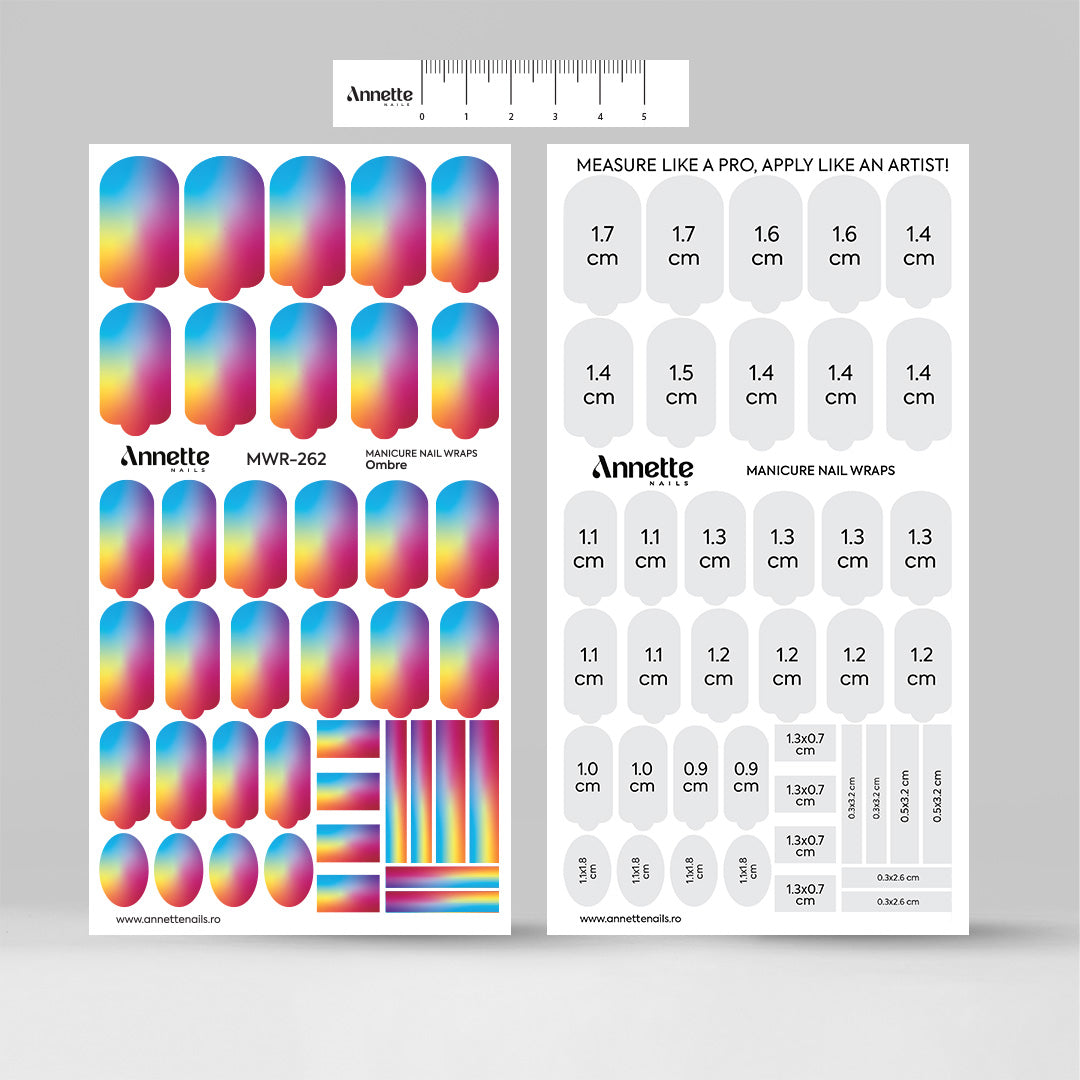 Nail Wraps Manichiura Ombre 262 Annette Nails MWR-262