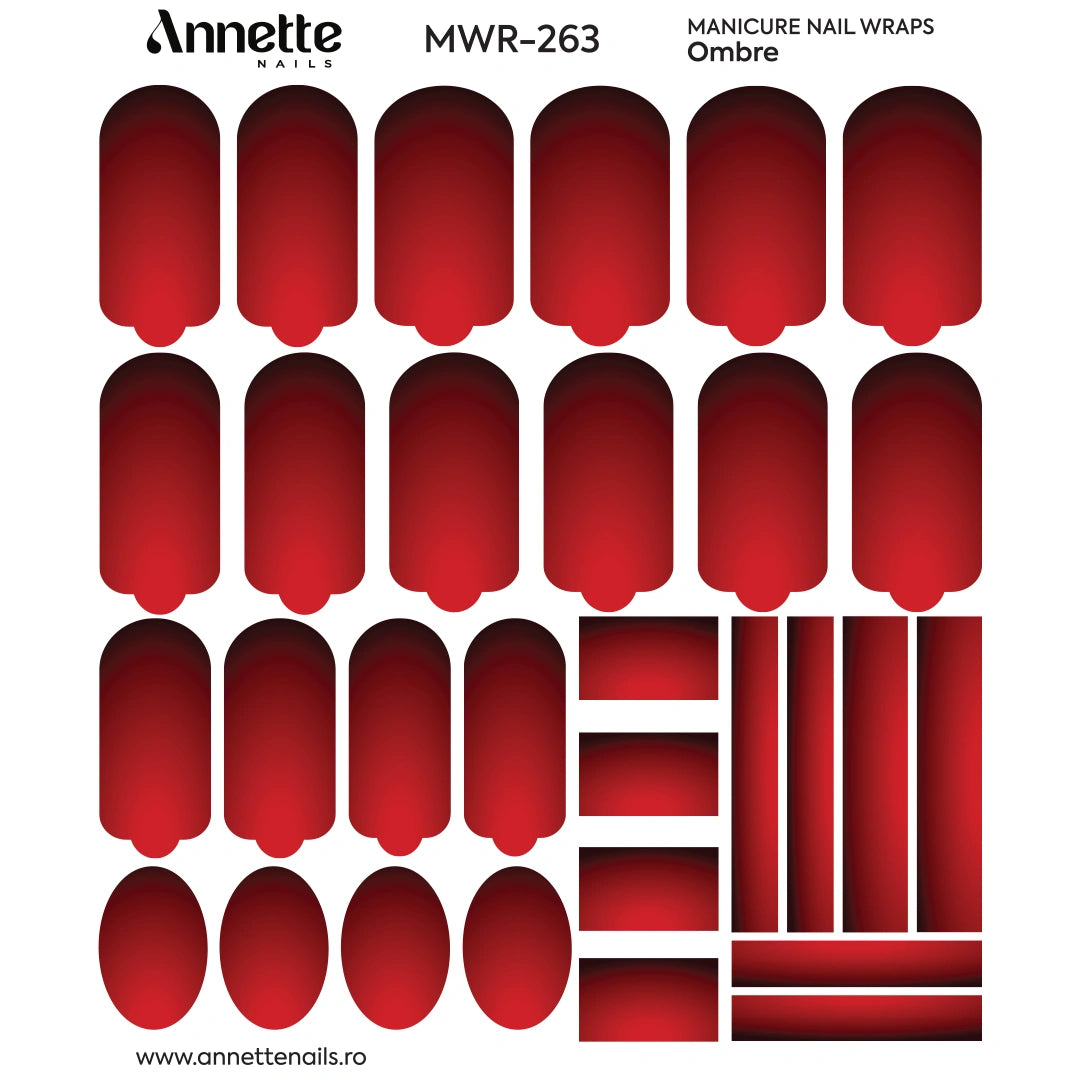 Nail Wraps Manichiura Ombre 263 Annette Nails MWR-263