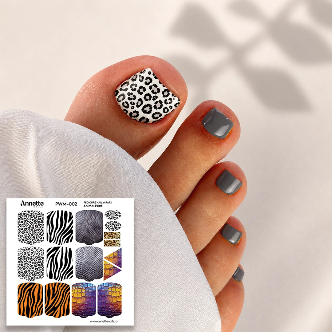Nail Wraps Pedichiura Max Animal Print 2 Annette Nails PWM-002