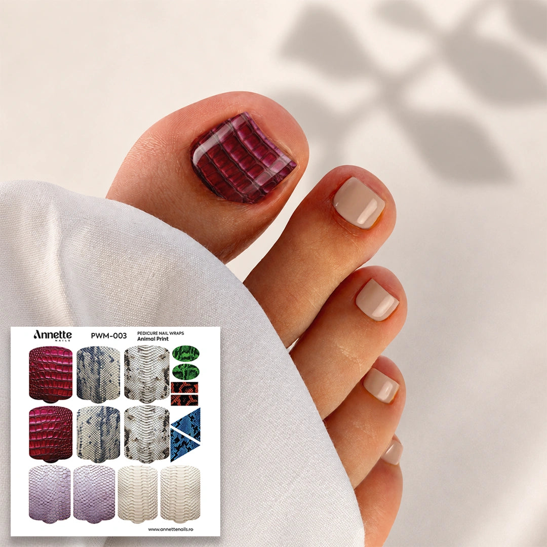 Nail Wraps Pedichiura Max Animal Print 3 Annette Nails PWM-003