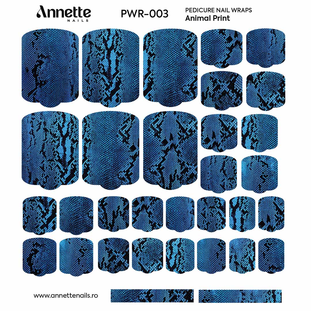 Nail Wraps Pedichiura Animal Print 3 Annette Nails PWR-003