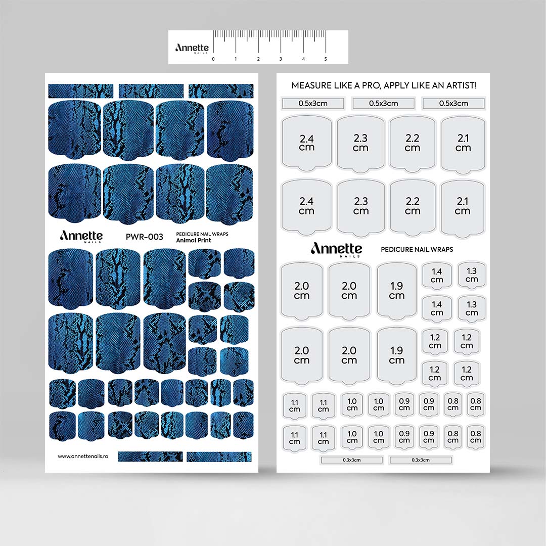 Nail Wraps Pedichiura Animal Print 3 Annette Nails PWR-003