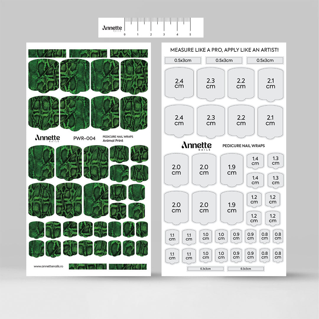Nail Wraps Pedichiura Animal Print 4 Annette Nails PWR-004