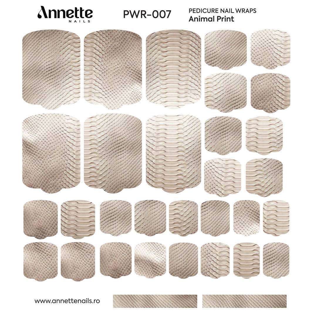Nail Wraps Pedichiura Animal Print 7 Annette Nails PWR-007