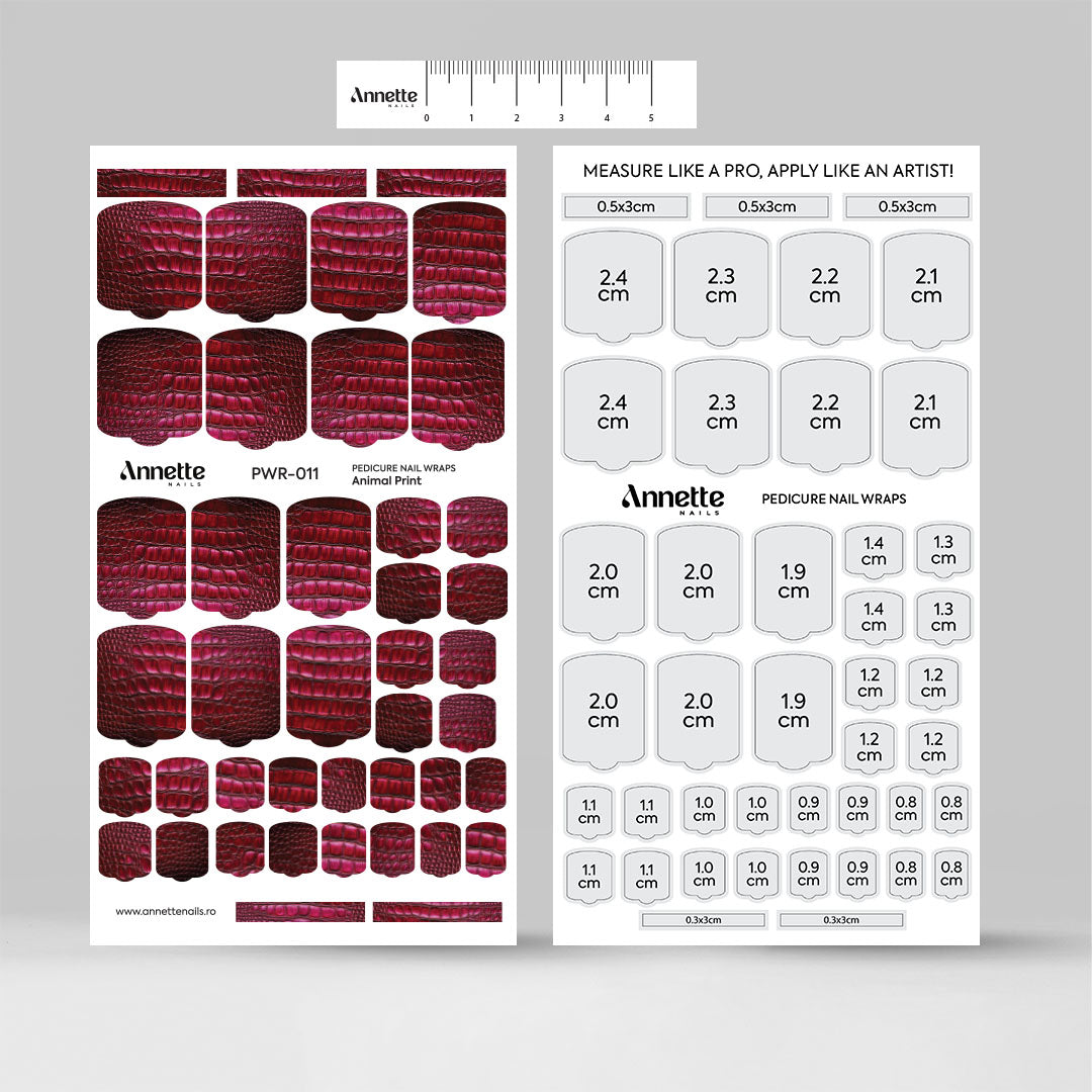 Nail Wraps Pedichiura Animal Print 11 Annette Nails PWR-011