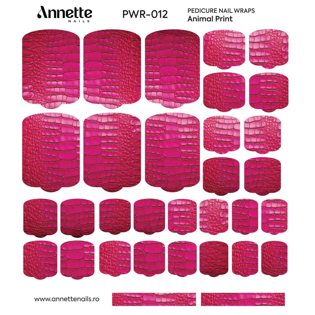 Nail Wraps Pedichiura Animal Print 12 Annette Nails PWR-012