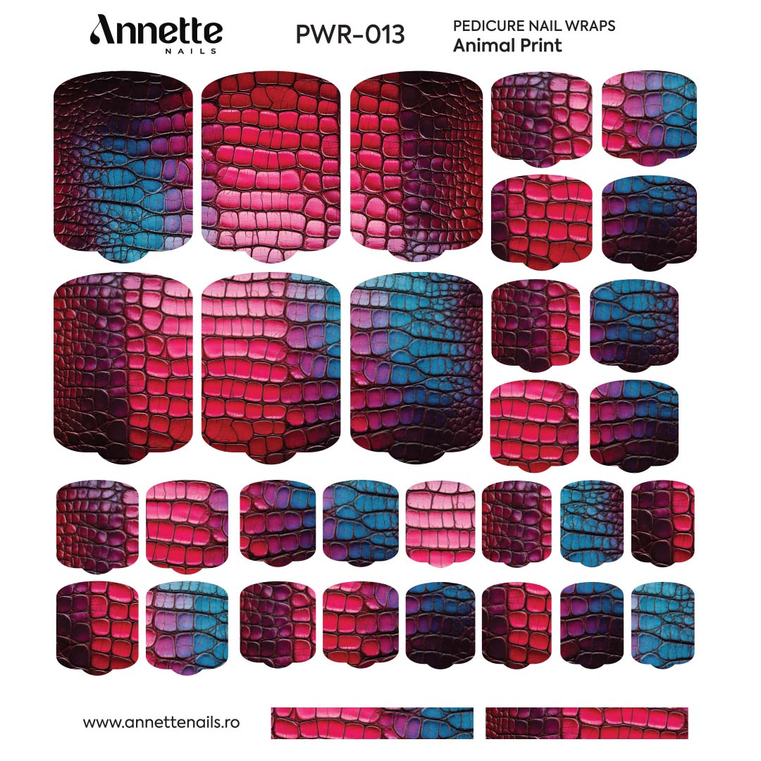 Nail Wraps Pedichiura Animal Print 13 Annette Nails PWR-013