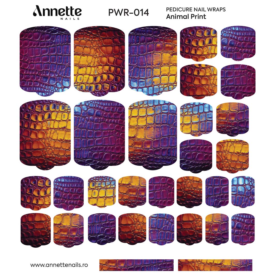 Nail Wraps Pedichiura Animal Print 14 Annette Nails PWR-014