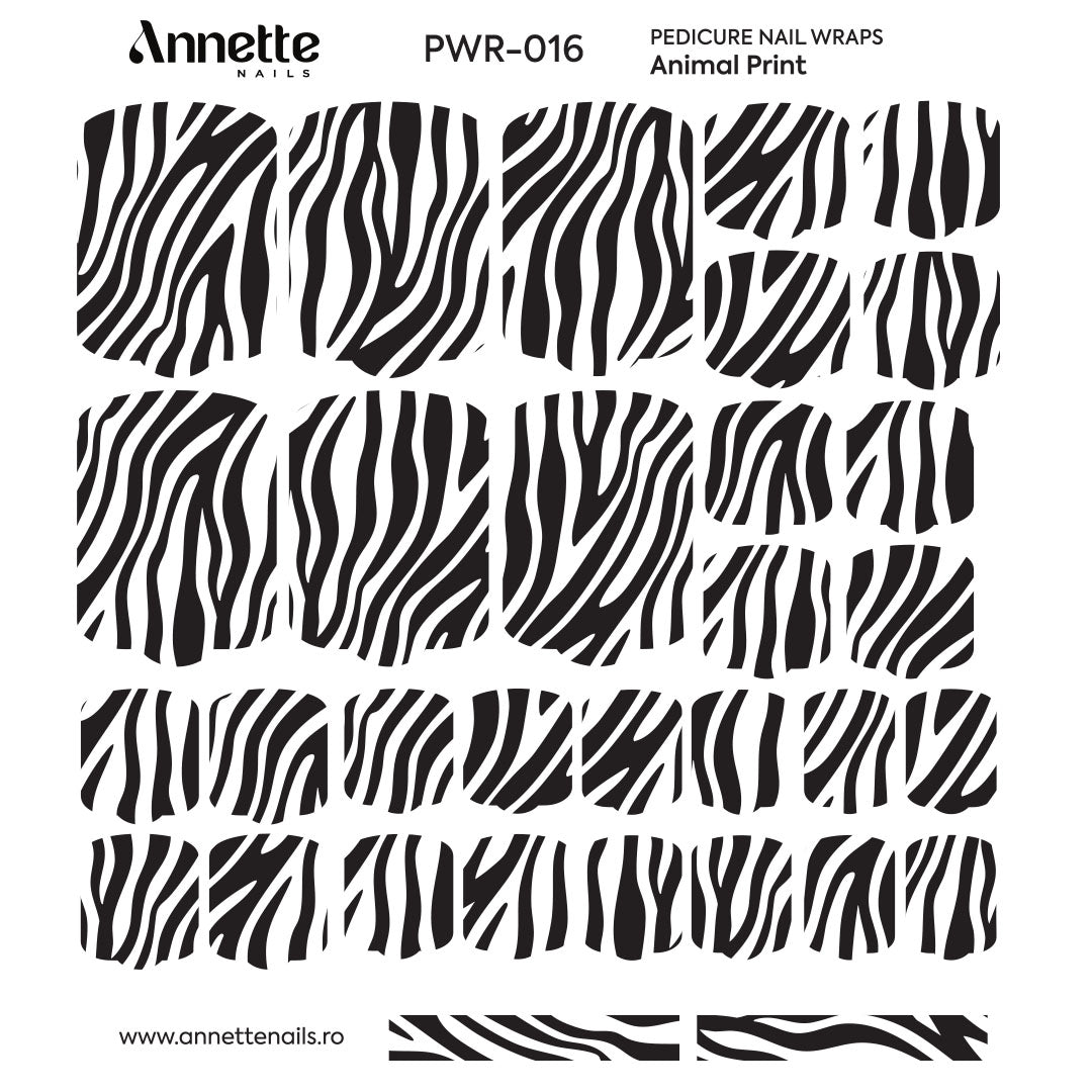 Nail Wraps Pedichiura Animal Print 16 Annette Nails PWR-016
