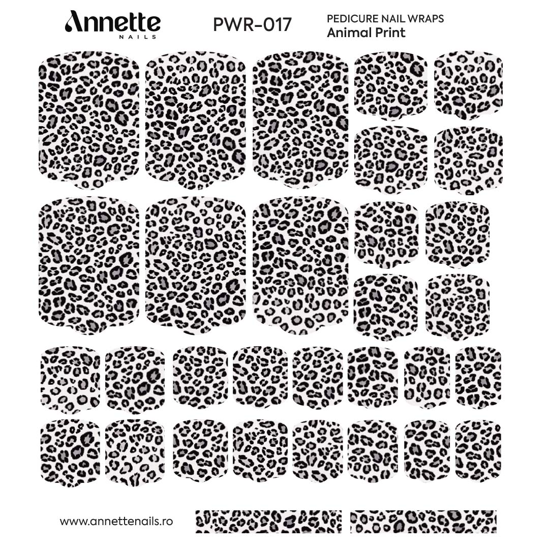 Nail Wraps Pedichiura Animal Print 17 Annette Nails PWR-017