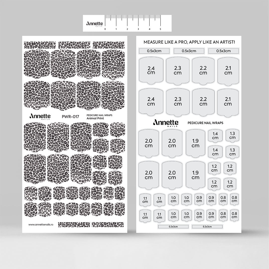 Nail Wraps Pedichiura Animal Print 17 Annette Nails PWR-017