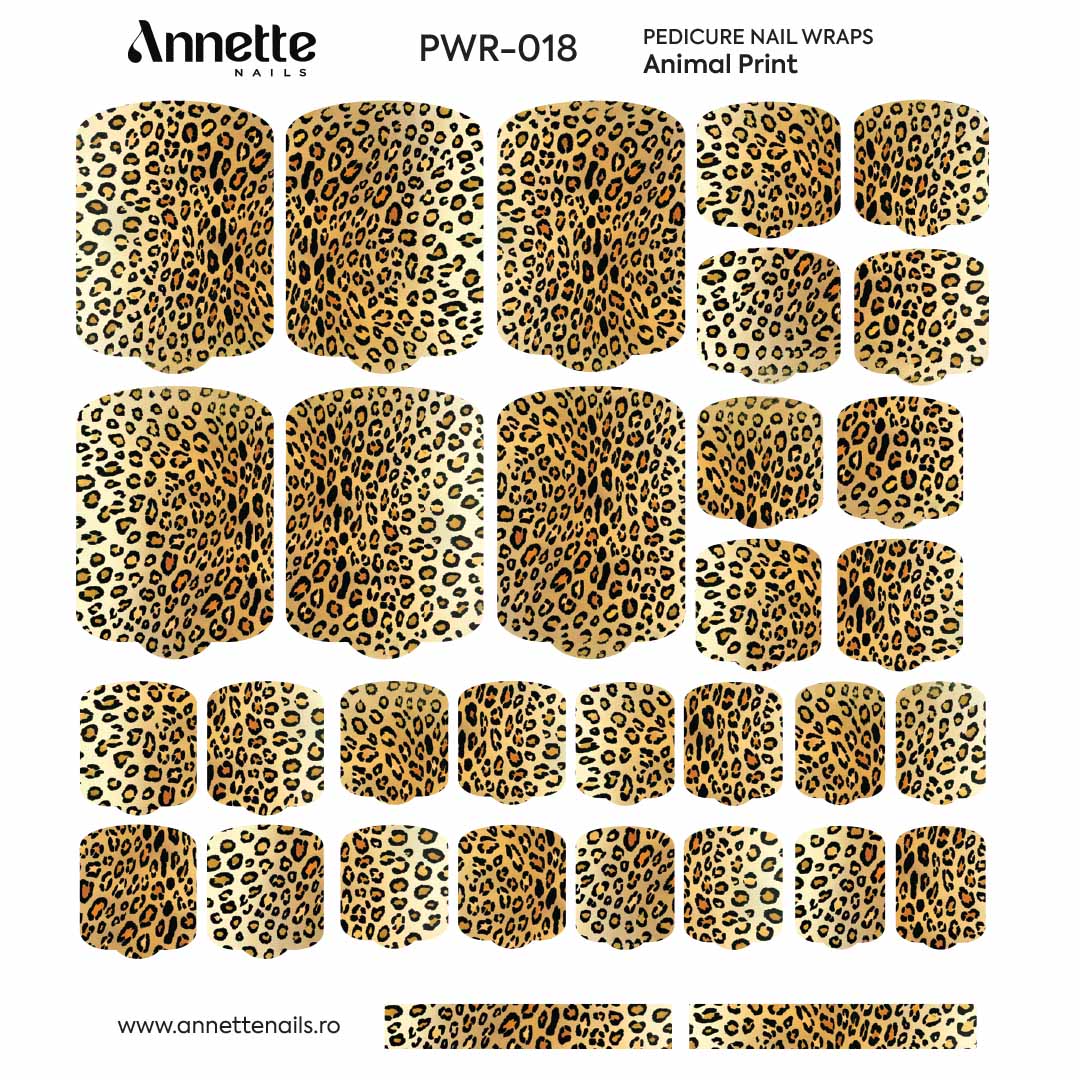 Nail Wraps Pedichiura Animal Print 18 Annette Nails PWR-018