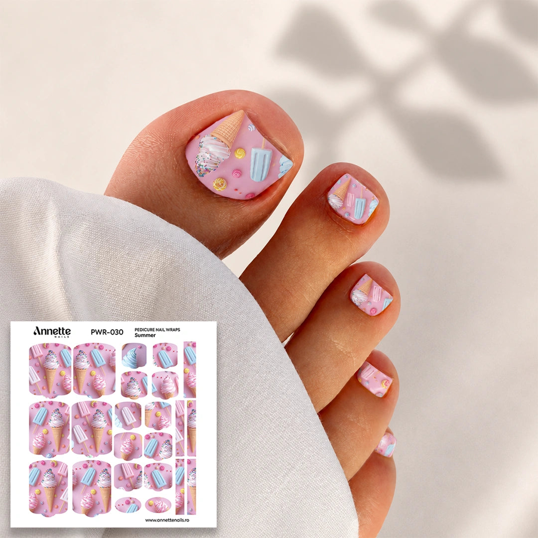 Nail Wraps Pedichiura Summer 30 Annette Nails PWR-030