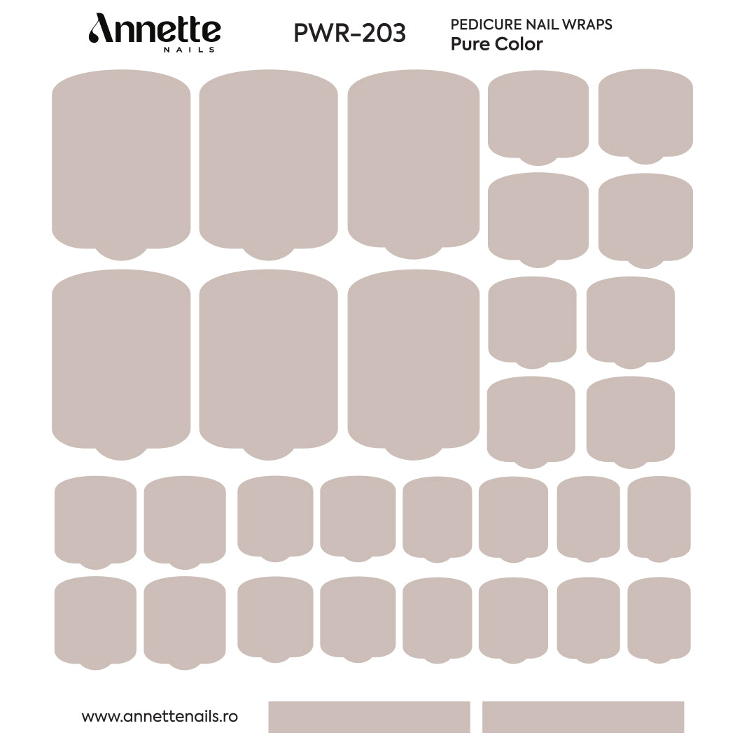 Nail Wraps Pedichiura Pure Color 203 Annette Nails PWR-203