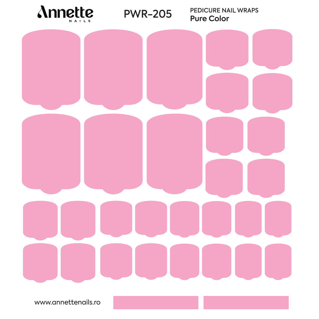 Nail Wraps Pedichiura Pure Color 205 Annette Nails PWR-205